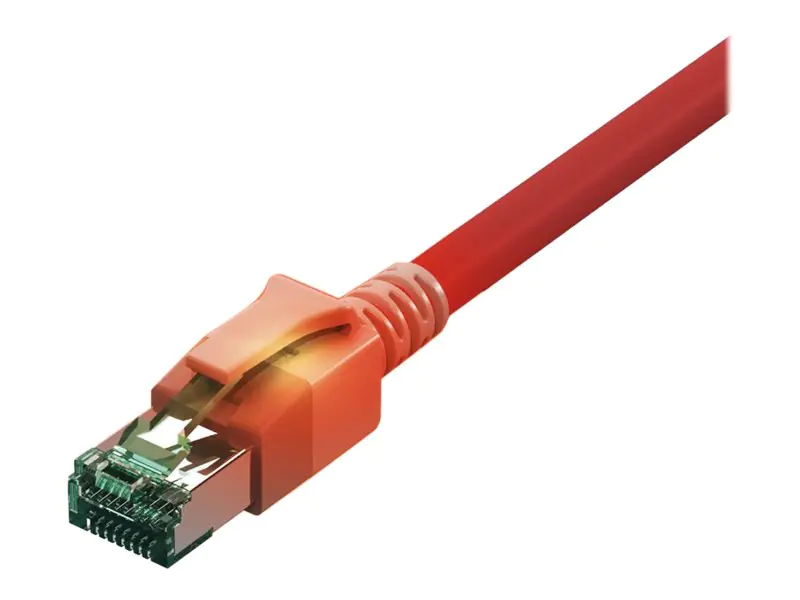 saCon - Patch-Kabel - RJ-45 (M) zu RJ-45 (M) - 5 m - SFTP - CAT 6a - IEEE 802.5/IEEE 802.3 - halogenfrei - Rot