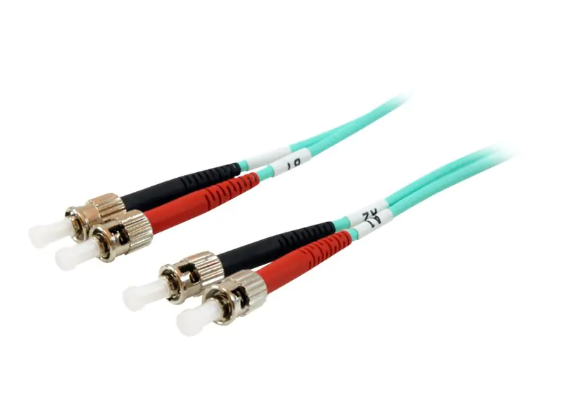 equip Pro - Patch-Kabel - ST multi-mode (M) zu ST multi-mode (M) - 1 m - Glasfaser - Duplex - 50/125 Mikrometer - OM3 - halogenfrei - orange