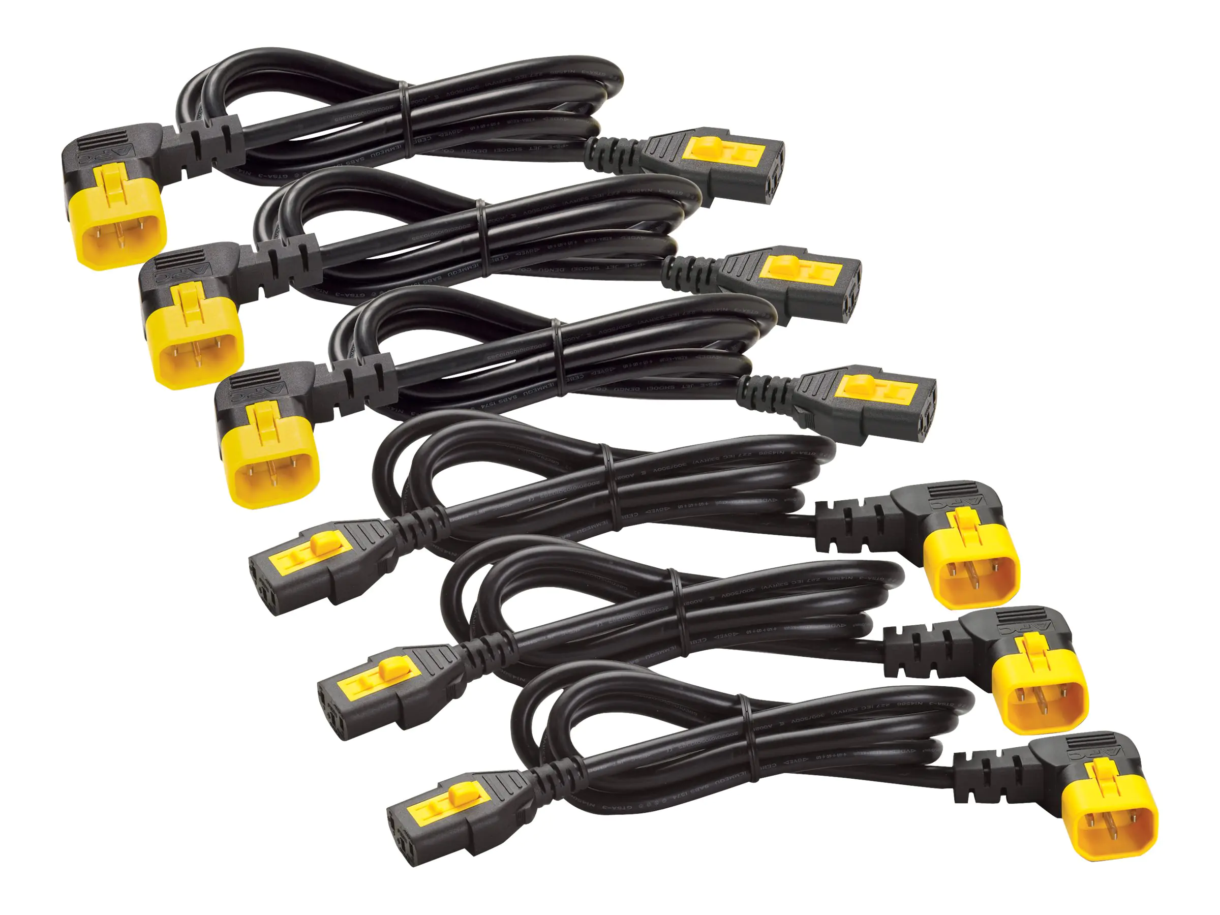 APC - Stromkabel - power IEC 60320 C13 zu IEC 60320 C14 - 10 A - 1.22 m - 90° Stecker - Schwarz - Nordamerika - für P/N: SCL500RMI1UC, SCL500RMI1UNC, SMT3000I-AR, SMT3000R2I-AR, SMTL750RMI2UC, SRT1500RMXLI
