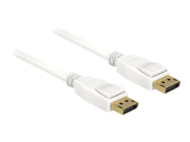 DeLOCK - DisplayPort-Kabel - DisplayPort (M) bis DisplayPort (M) - 2 m - 4K Unterstützung - weiß