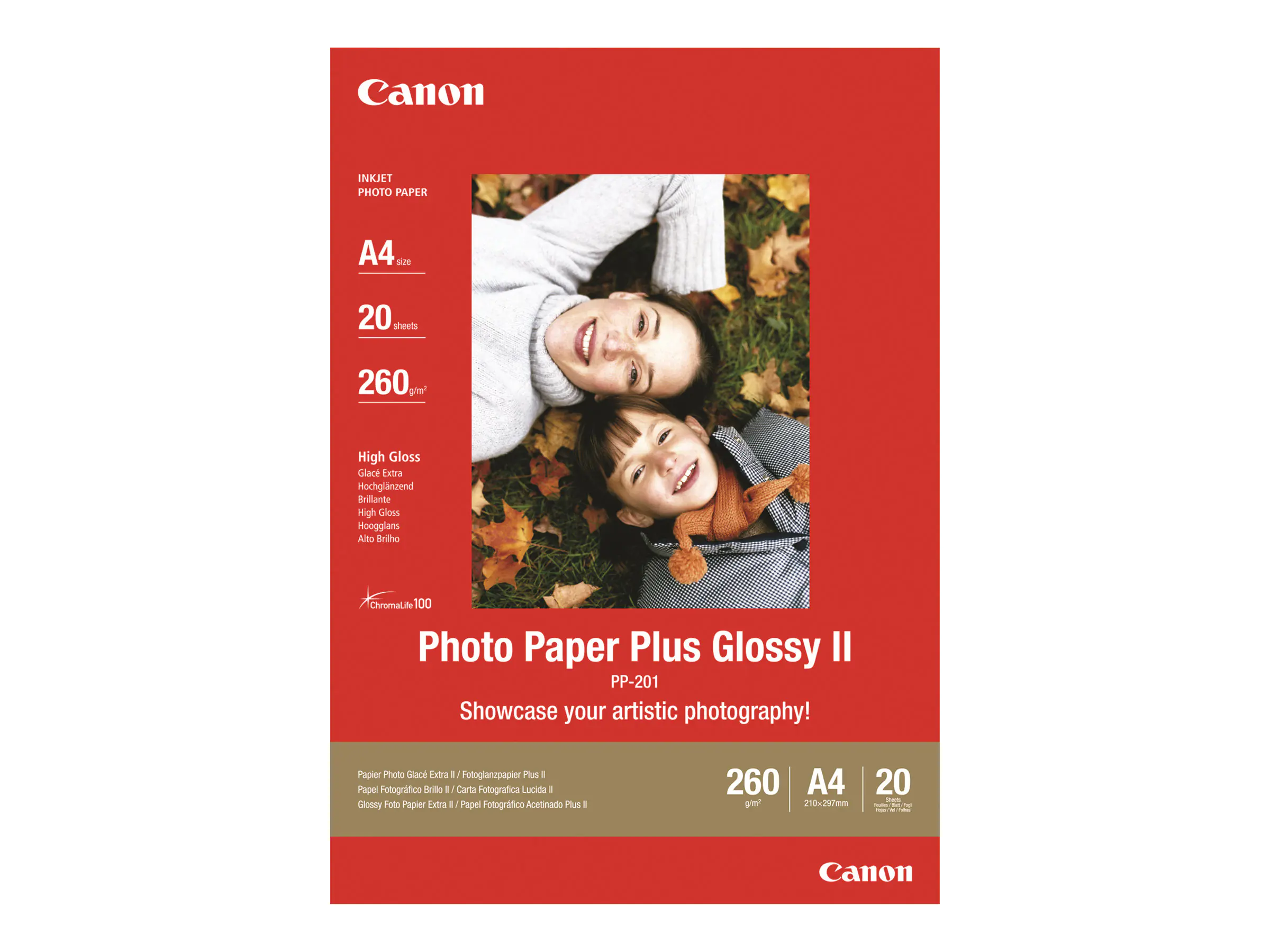 Canon Fotopapier 2311B019 DIN A4 260 g/m² glänzend PP-201 20 Blatt