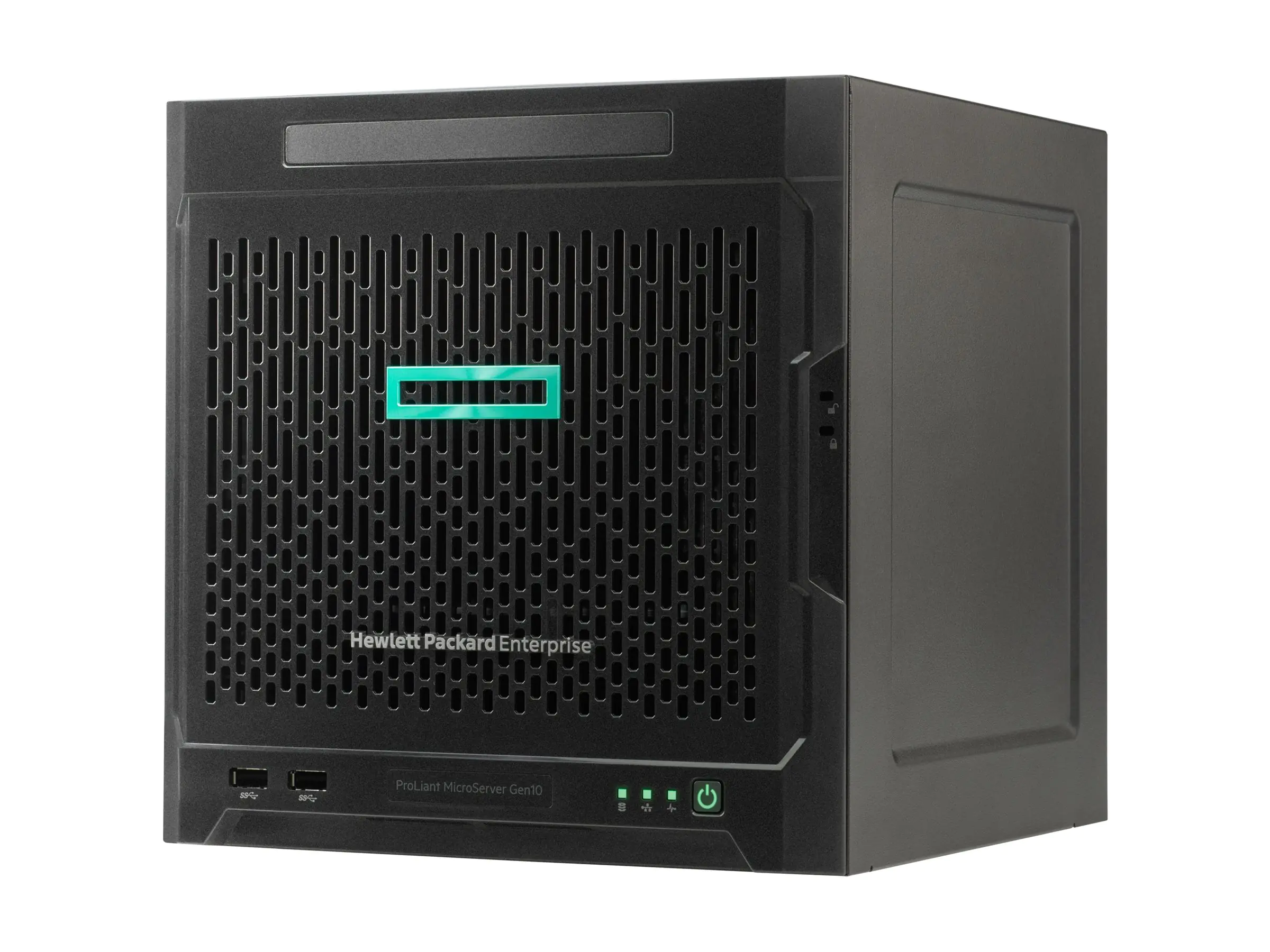 HPE ProLiant MicroServer Gen10 Entry - Server - Ultra-Micro-Tower - 1-Weg - 1 x Opteron X3216 / 1.6 GHz - RAM 8 GB - kein HDD - GigE - Monitor: keiner