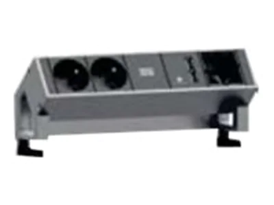 Bachmann DESK 2 - Steckdosenleiste - Eingabe, Eingang GST18 - Ausgangsanschlüsse: 2 - 20 cm - Frankreich - Schwarz, rostfreier Edelstahl Bachmann DESK 2 - Steckdosenleiste - Eingabe, Eingang GST18 - Ausgangsanschlüsse: 2 - 20 cm - Frankreich - Schwarz, rostfreier Edelstahl