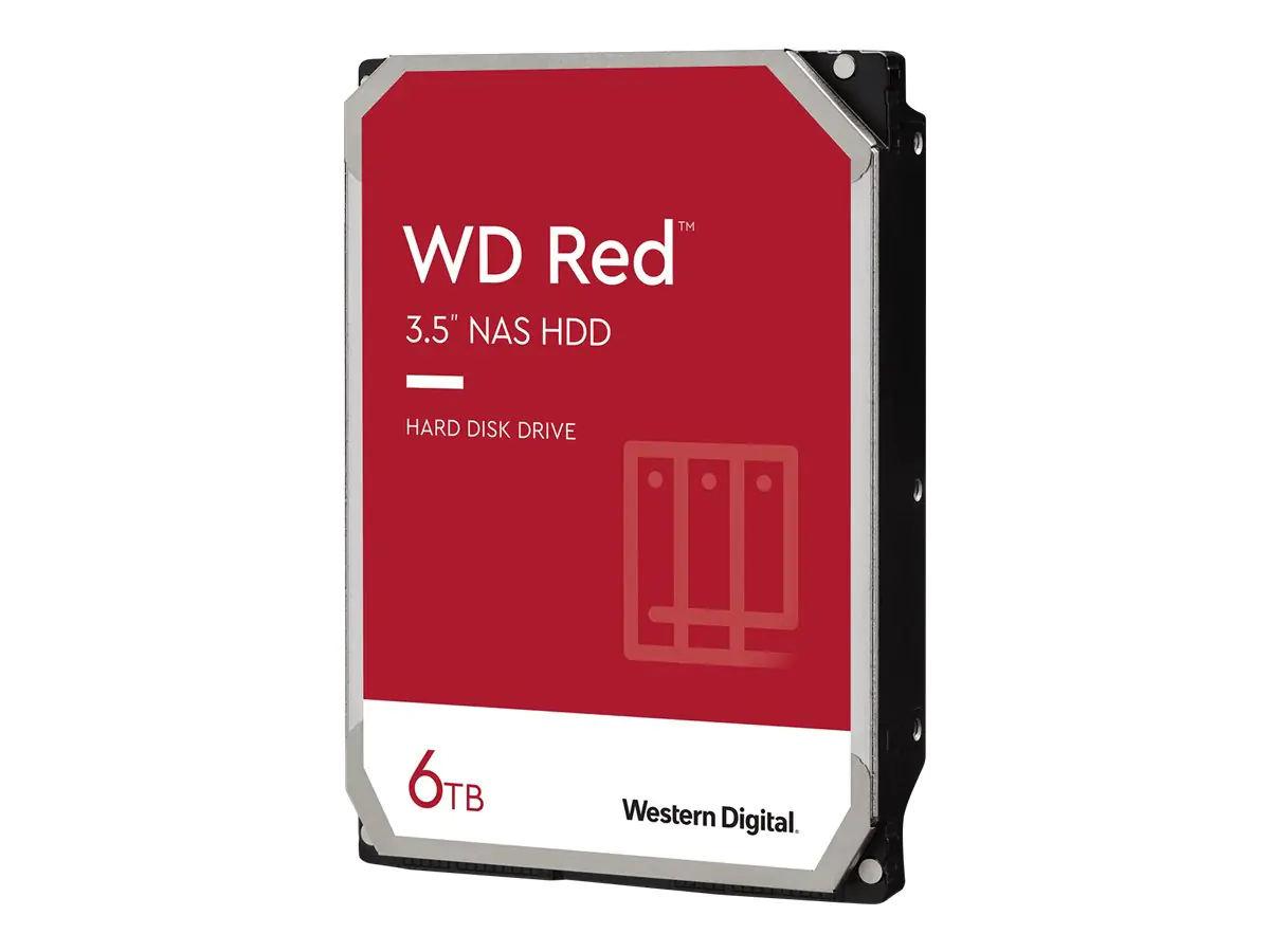 WD Red WD60EFAX - Festplatte - 6 TB - intern - 3.5" (8.9 cm) - SATA 6Gb/s - 5400 rpm - Puffer: 256 MB