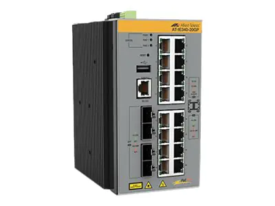 Allied Telesis AT IE340-20GP/C - Switch - konforme Beschichtung - L3 - managed - 8 x 10/100/1000 (PoE+) AT-IE340-20GP/C-980