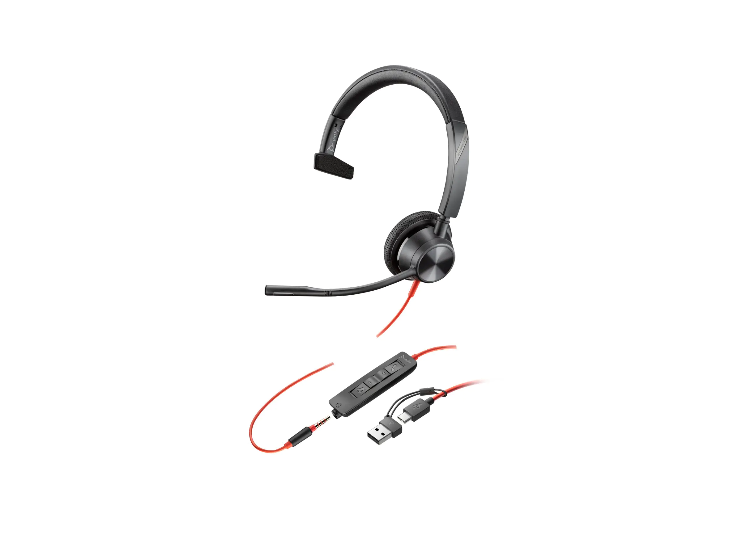 HP Poly Blackwire 3315 - Blackwire 3300 series - Headset