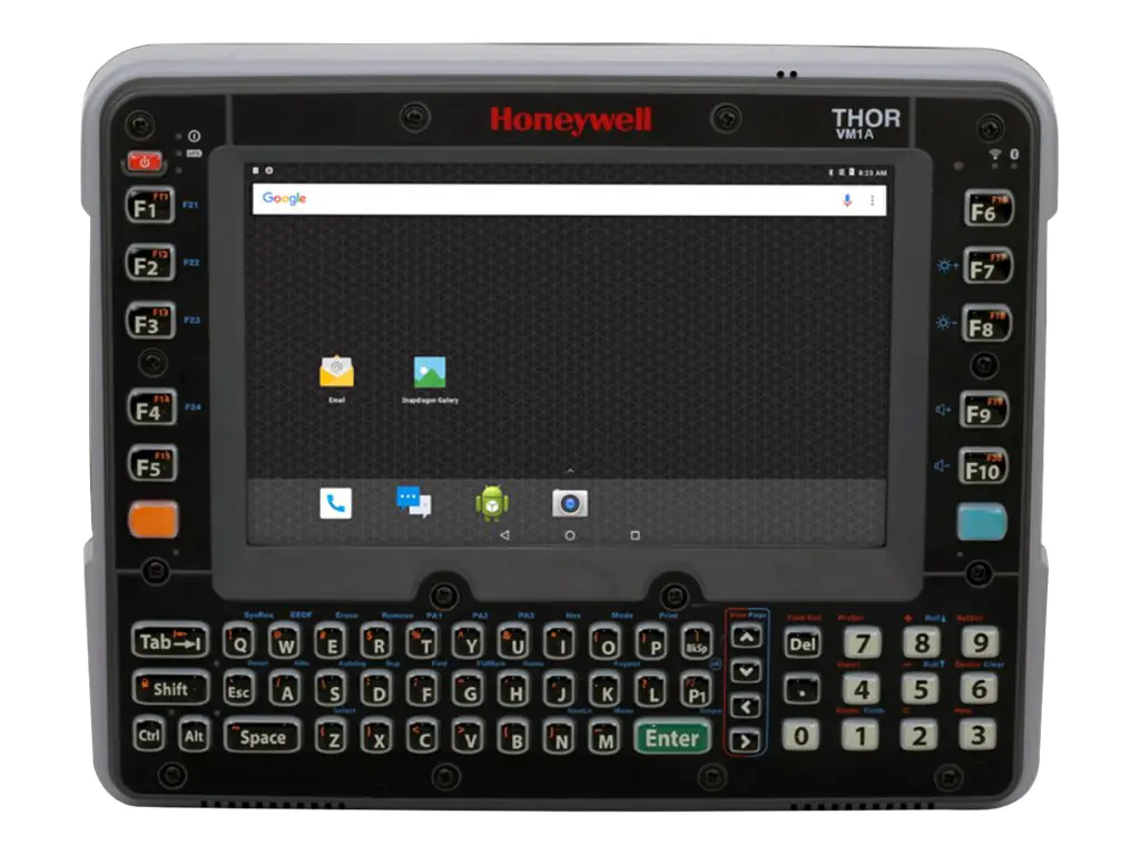 Honeywell Thor VM1A - Client Pack - Computer für den Einbau in Fahrzeuge - Snapdragon 660 2.2 GHz - Android 8.0 (Oreo) - 4 GB RAM - 32 GB SSD - 20 cm (8") Touchscreen 1280 x 768 - Wi-Fi 5, NFC - kbd: QWERTY Honeywell Thor VM1A - Client Pack - Computer für den Einbau in Fahrzeuge - Snapdragon 660 2.2 GHz - Android 8.0 (Oreo) - 4 GB RAM - 32 GB SSD - 20 cm (8") Touchscreen 1280 x 768 - Wi-Fi 5, NFC - kbd: QWERTY