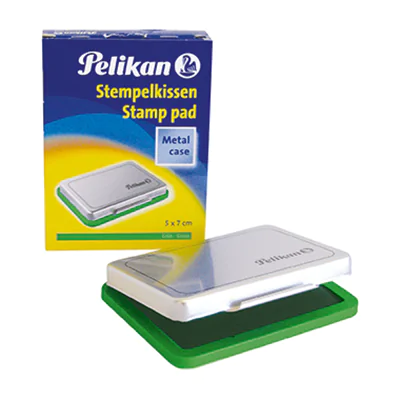 Pelikan Stempelkissen 331199 Gr.3 5x7cm Metallic-Gehäuse grün Pelikan Stempelkissen 331199 Gr.3 5x7cm Metallic-Gehäuse grün