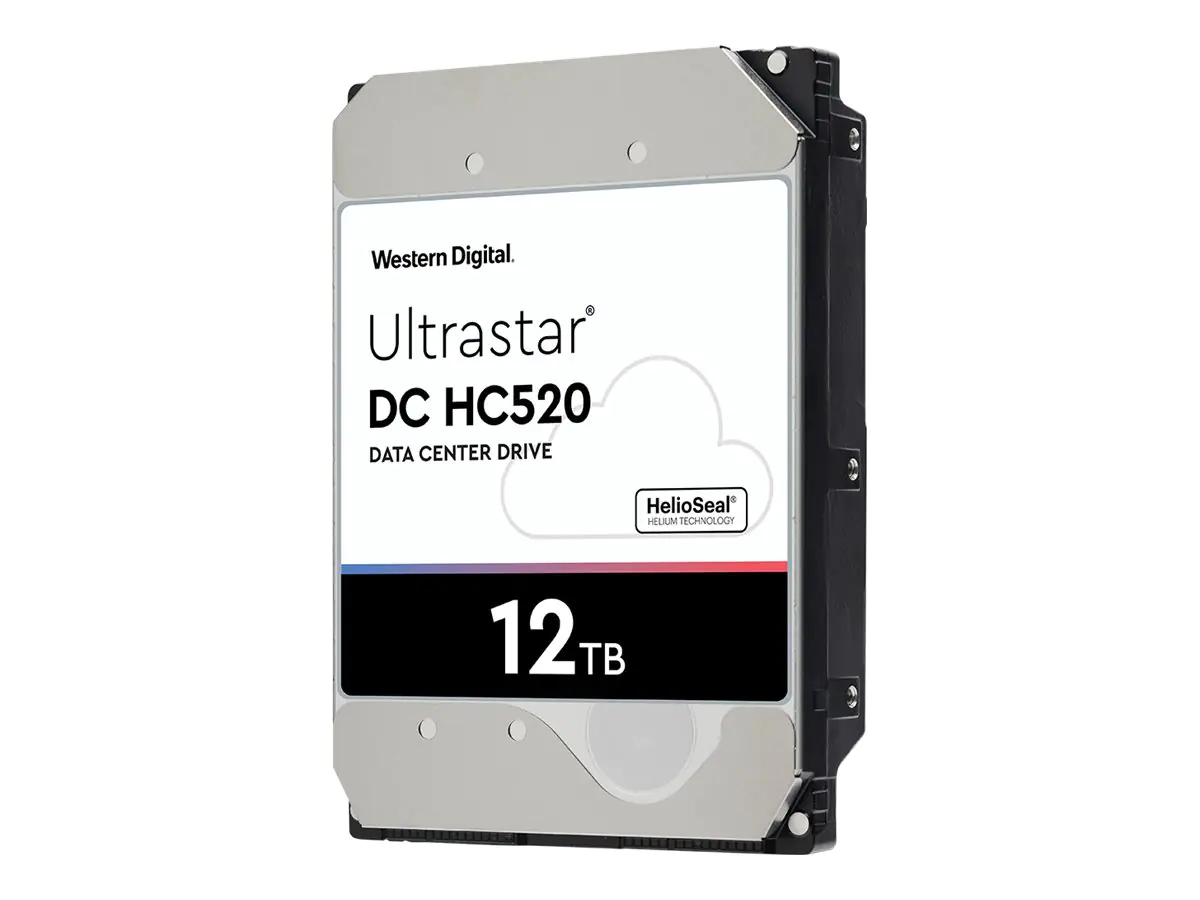 WD Ultrastar DC HC520 HUH721212ALE601 - Festplatte - verschlüsselt - 12 TB - intern - 3.5" (8.9 cm) - SATA 6Gb/s - 7200 rpm - Puffer: 256 MB - Self-Encrypting Drive (SED), TCG Encryption, Bulk Data Encryption (BDE)