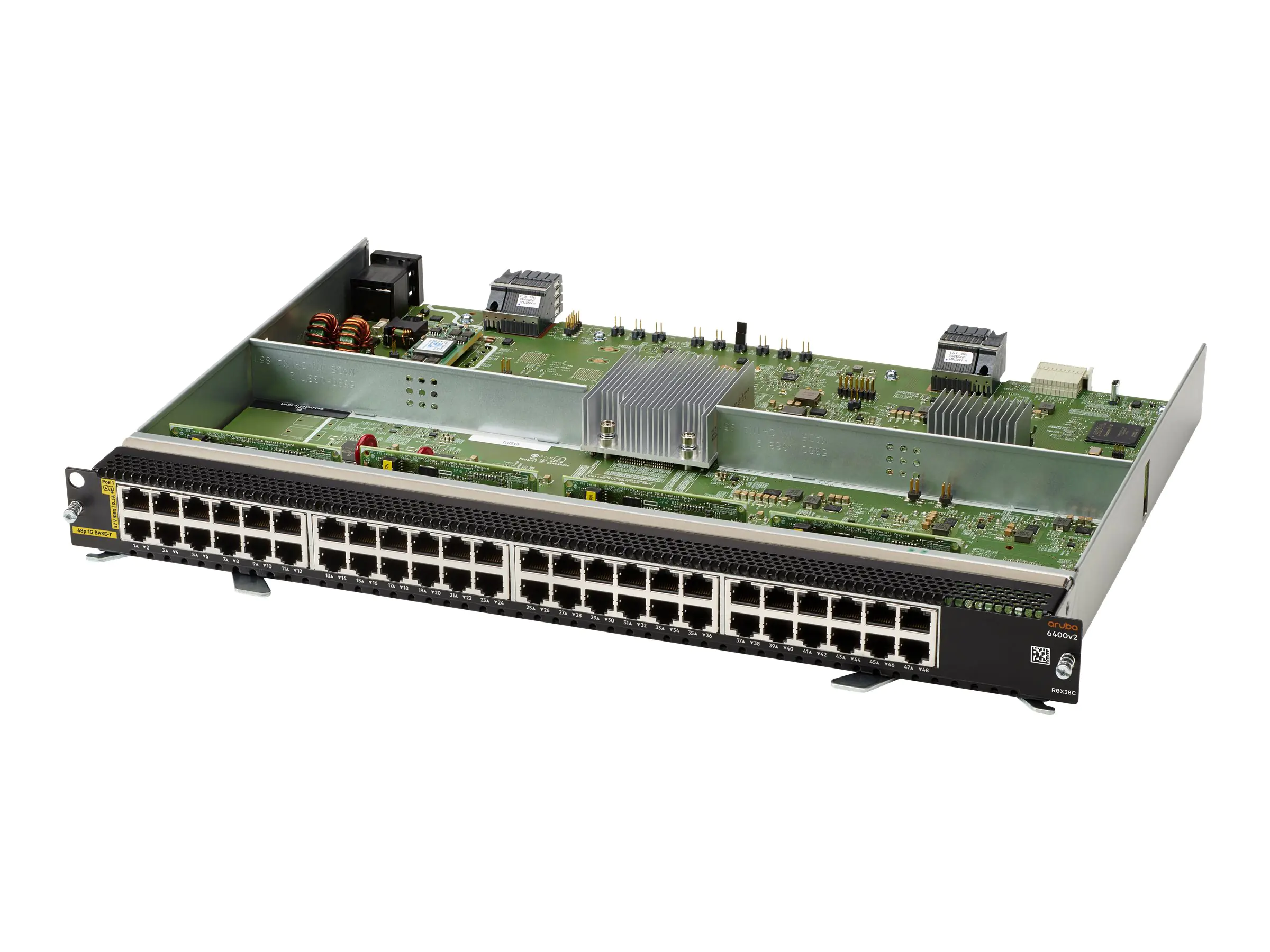 HPE Aruba 6400 48-port 1GbE Class 4 PoE v2 Module - Switch - L3 - 48 x 10/100/1000 (PoE) R0X38CR