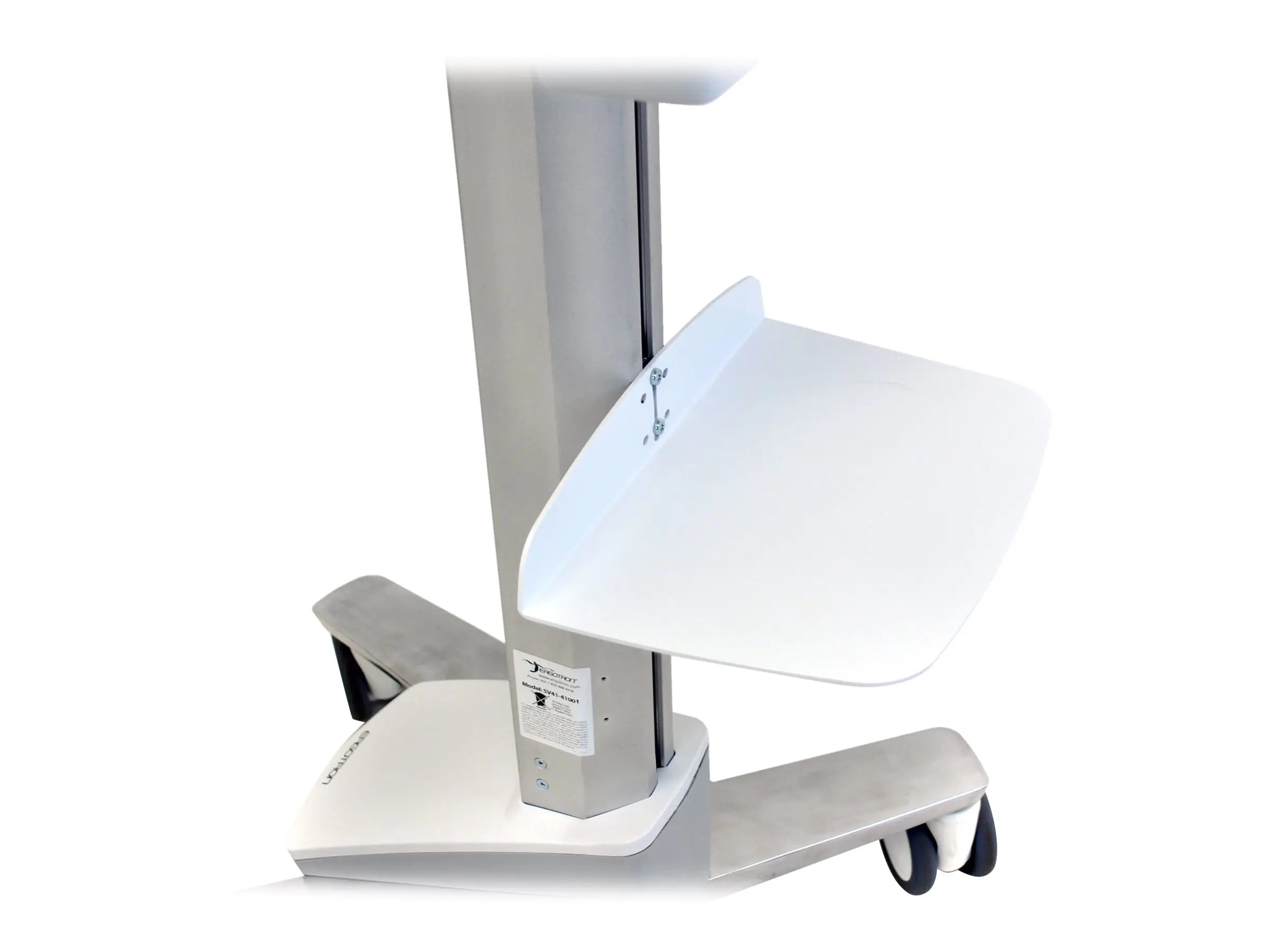 Ergotron Utility Shelf - Montagekomponente (Befestigungen, Ablage für Wagen) - für Drucker - weiß - für Neo-Flex ESD WorkSpace; TeachWell LCD Mobile Digital Platform, Mobile Digital Platform