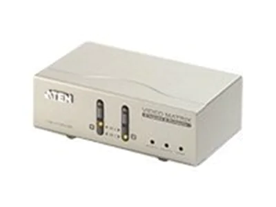 ATEN Video Matrix Switch VS-0202 2x2 - Video/Audio-Schalter - Desktop