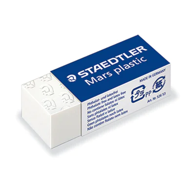 STAEDLER Radierer Mars Plastic mini 526 53 PVC weiß STAEDLER Radierer Mars Plastic mini 526 53 PVC weiß