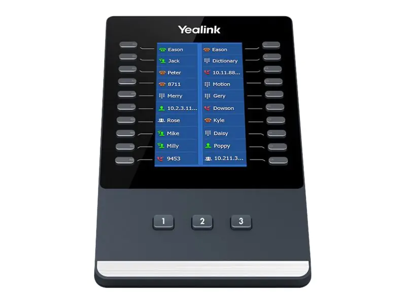 Yealink EXP43 - Funktionstasten-Erweiterungsmodul für VoIP-Telefon - für Yealink SIP-T43U, SIP-T46U, SIP-T48U