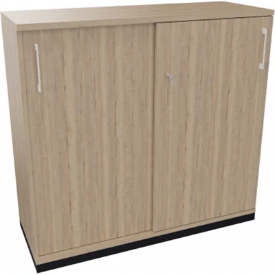 Schiebetürenschrank 3OH B1200xT442xH1133mm an/Eiche Nat