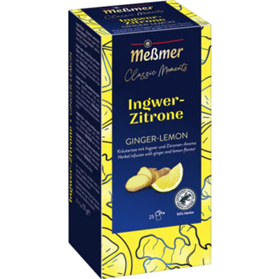 Meßmer Tee Classic Moments Ingwer-Zitrone 25 Btl./Pack. Meßmer Tee Classic Moments Ingwer-Zitrone 25 Btl./Pack.