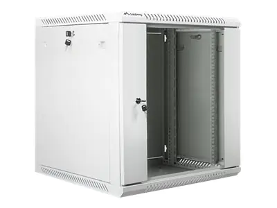 Lanberg Schrank Netzwerkschrank - geeignet für Wandmontage - Grau, RAL 7035 - 12U - 48.3 cm (19") WF01-6612-10S
