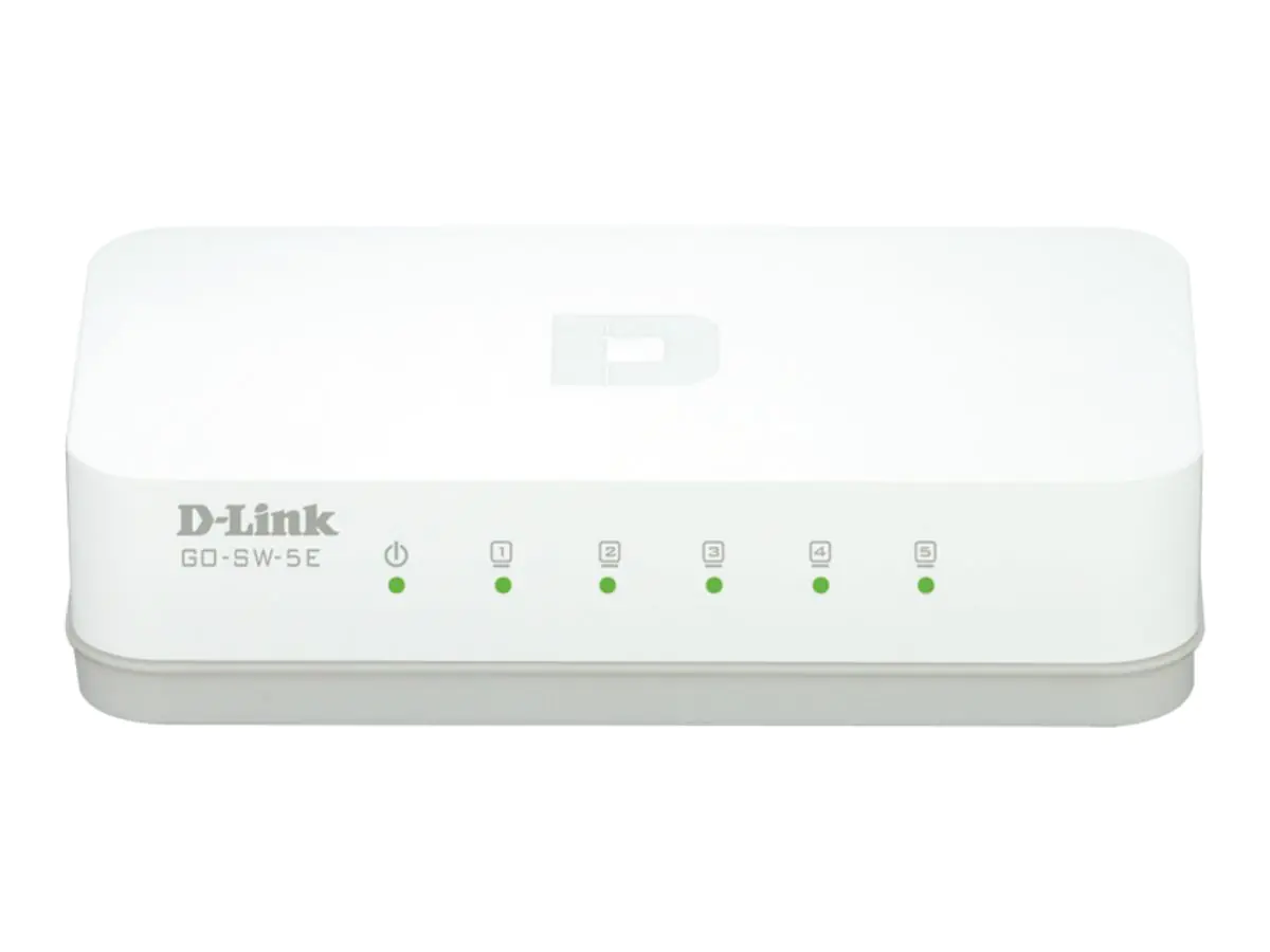 D-Link dlinkgo GO-SW-5E - Switch - 5 x 10/100 - Desktop GO-SW-5E/E