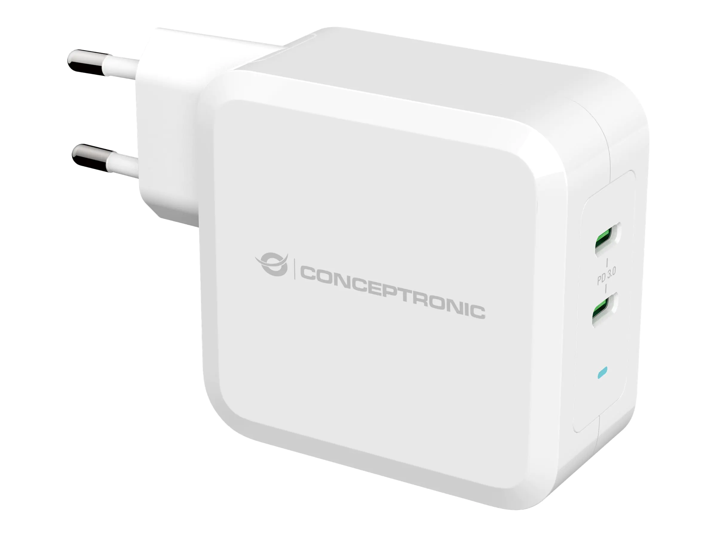 Conceptronic ALTHEA - Netzteil - 100 Watt - PD 3.0 - 2 Ausgabeanschlussstellen (2 x USB-C) ALTHEA08W