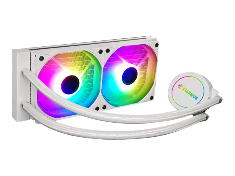 Xilence Performance A+ Series LiQuRizer LQ240.W.ARGB - Prozessor-Flüssigkeitskühlsystem - (für: LGA1156, AM2, AM2+, LGA1366, AM3, LGA1155, AM3+, LGA2011, FM1, FM2, LGA1150, FM2+, LGA1151, AM4, LGA2066, TR4, LGA1200) - Kupfer - 120 mm - weiß