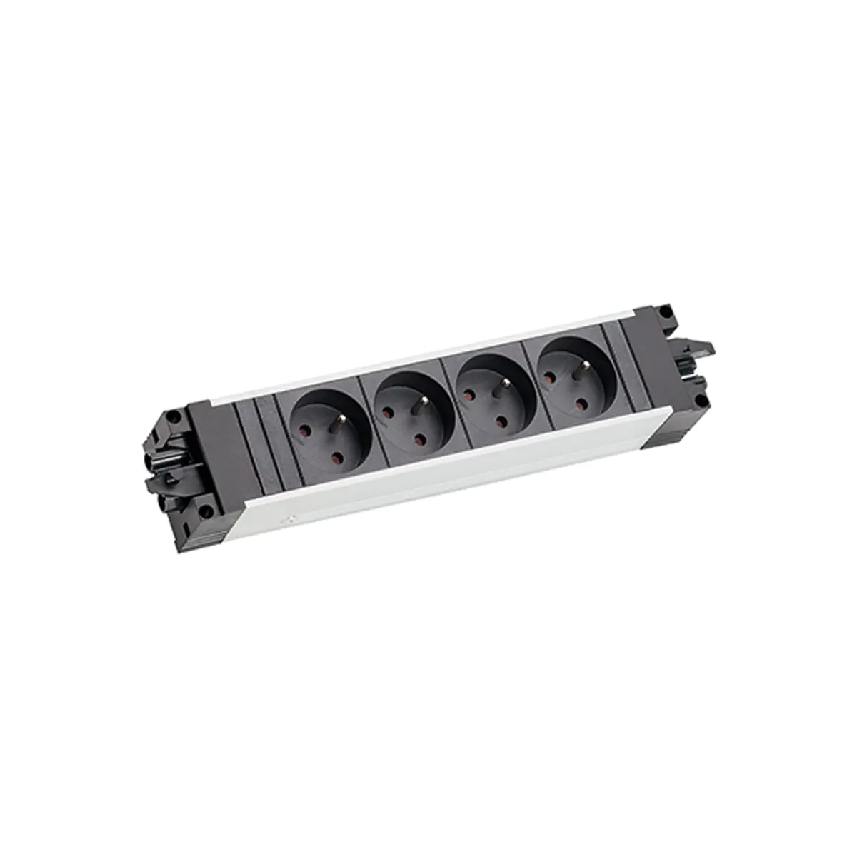 Bachmann STEP ALU - Steckdosenleiste - Wechselstrom 250 V - Eingabe, Eingang GST18i3 - Ausgangsanschlüsse: 4 (CEE 7/5) 906.10934