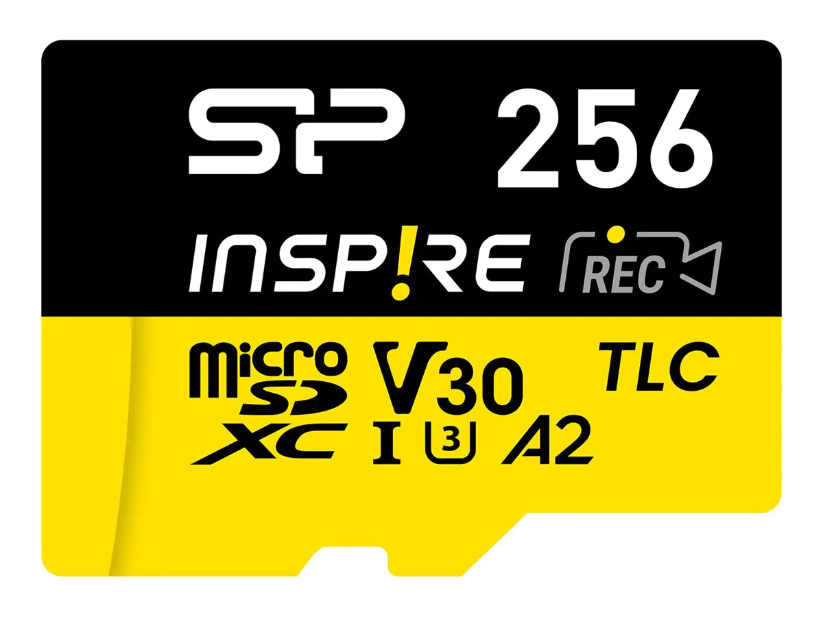 Silicon Power SP256GBSTXLA2V1NSP Micro SD Card 256 GB a2 v30 uhs-1 u1 3D TLC