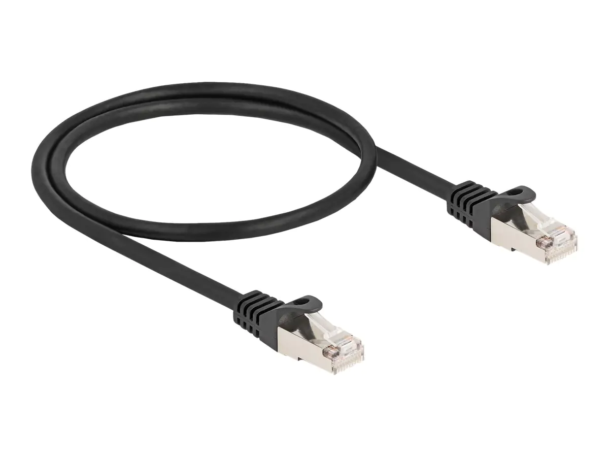 Delock - Netzwerkkabel - RJ-50 (M) zu RJ-50 (M) - 50 cm - S/FTP - ohne Haken - Schwarz Delock - Netzwerkkabel - RJ-50 (M) zu RJ-50 (M) - 50 cm - S/FTP - ohne Haken - Schwarz