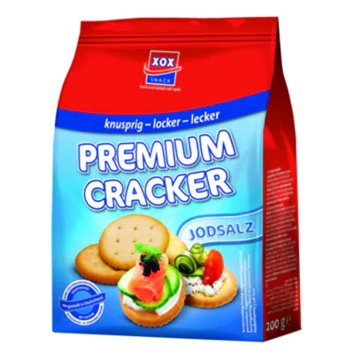 Gebäck Cracker Jodsalz 200 g/Pack. Gebäck Cracker Jodsalz 200 g/Pack.