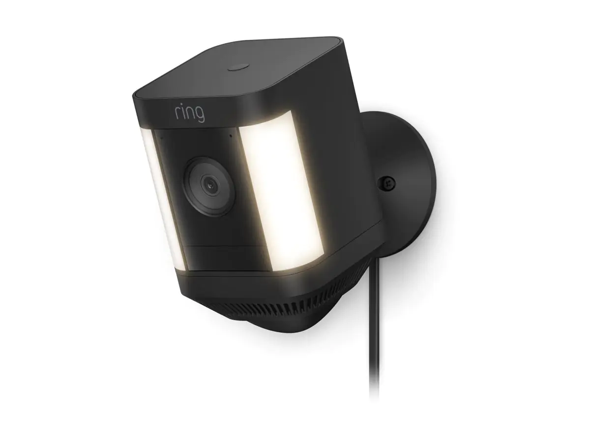 Ring Spotlight Cam Plus Plug-In - Netzwerk-Überwachungskamera - Außenbereich - wetterbeständig - Farbe (Tag&Nacht) 8SH1S2-BEU0