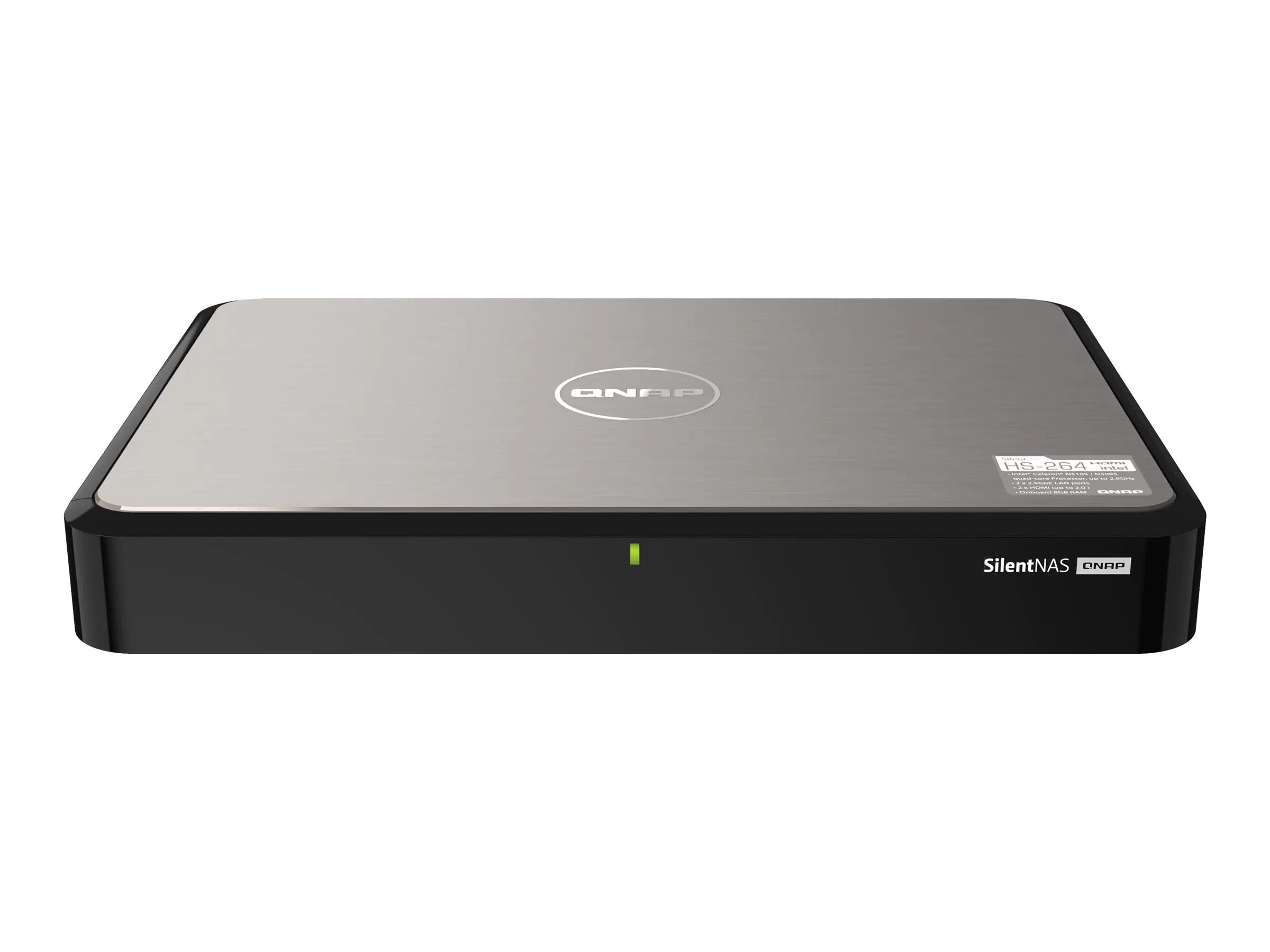 QNAP HS-264 - NAS-Server - 2 Schächte - SATA 6Gb/s - RAID RAID 0, 1, 10, 5, 50, 6, 60 - RAM 8 GB - Gigabit Ethernet / 2.5 Gigabit Ethernet - iSCSI Support
