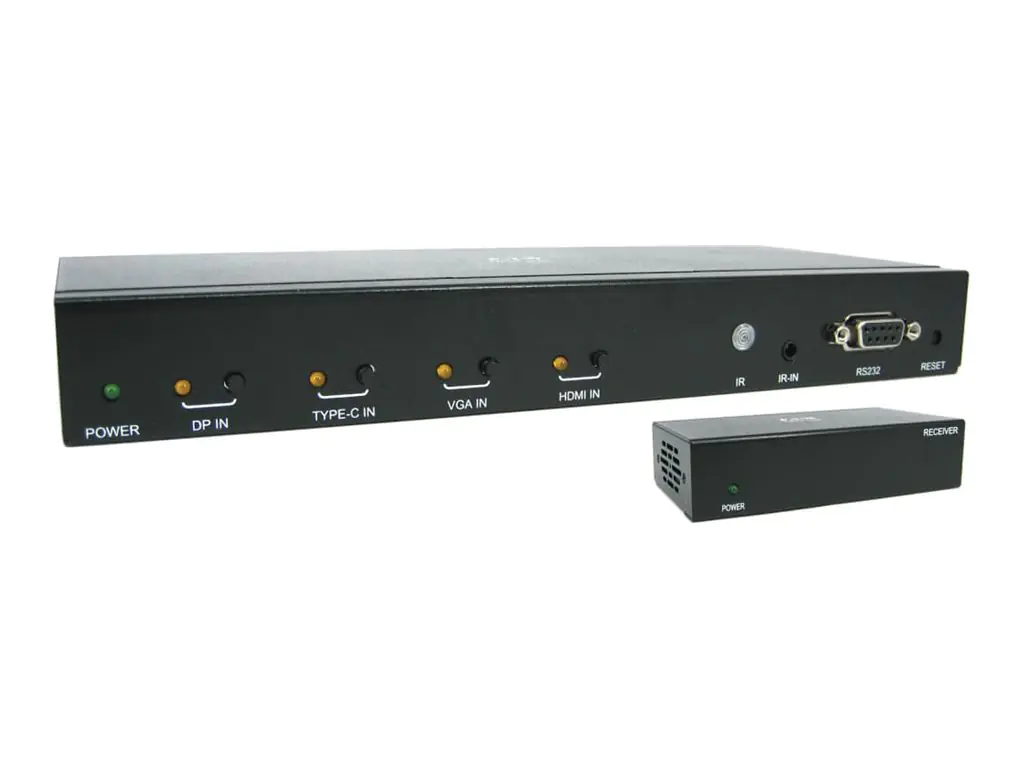Tripp 4-Port over Cat6 Presentation Switch/Extender B320-4X1-MHE-K