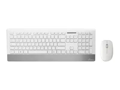 MediaRange MROS106 - Highline Series - Tastatur-und-Maus-Set - kabellos - 2.4 GHz - QWERTZ - Silver White MediaRange MROS106 - Highline Series - Tastatur-und-Maus-Set - kabellos - 2.4 GHz - QWERTZ - Silver White