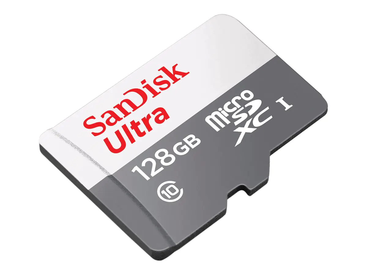 SanDisk Ultra - Flash-Speicherkarte (microSDXC-an-SD-Adapter inbegriffen) - 128 GB - UHS-I / Class10 - microSDXC UHS-I