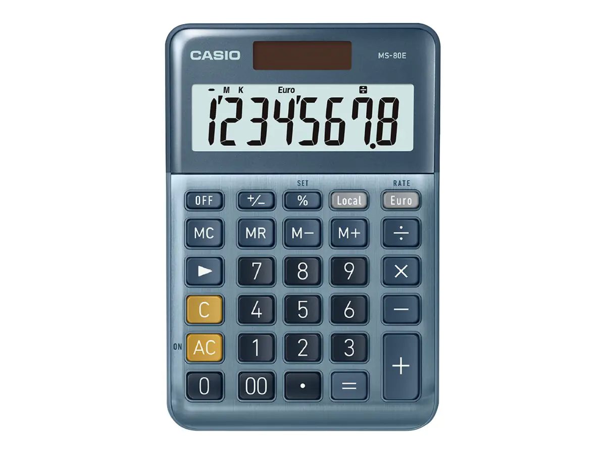 Casio MS-80E - Desktop-Taschenrechner - 8 Stellen