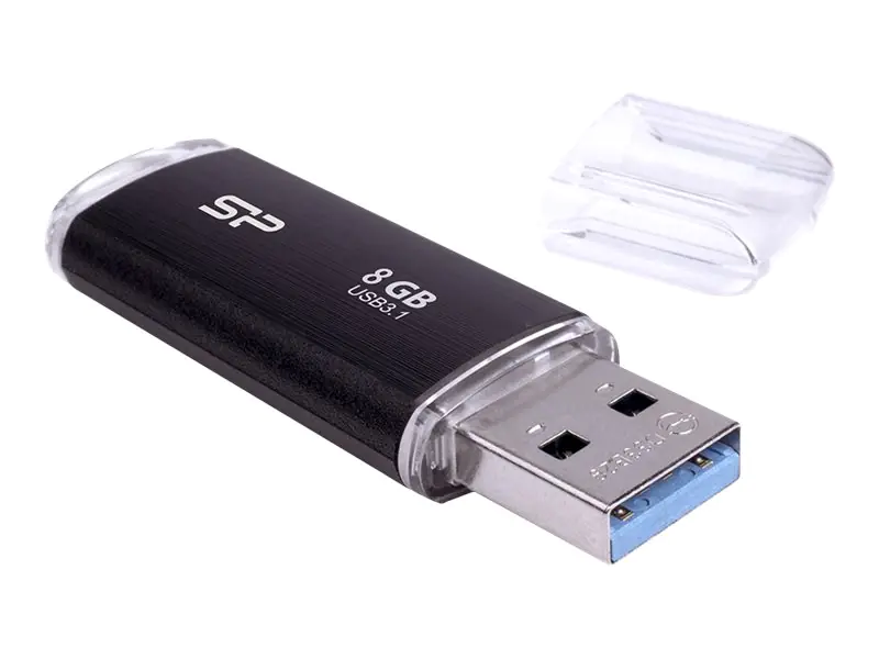 SILICON POWER Blaze B02 - USB-Flash-Laufwerk - 8 GB - USB 3.0/USB Typ C - Schwarz