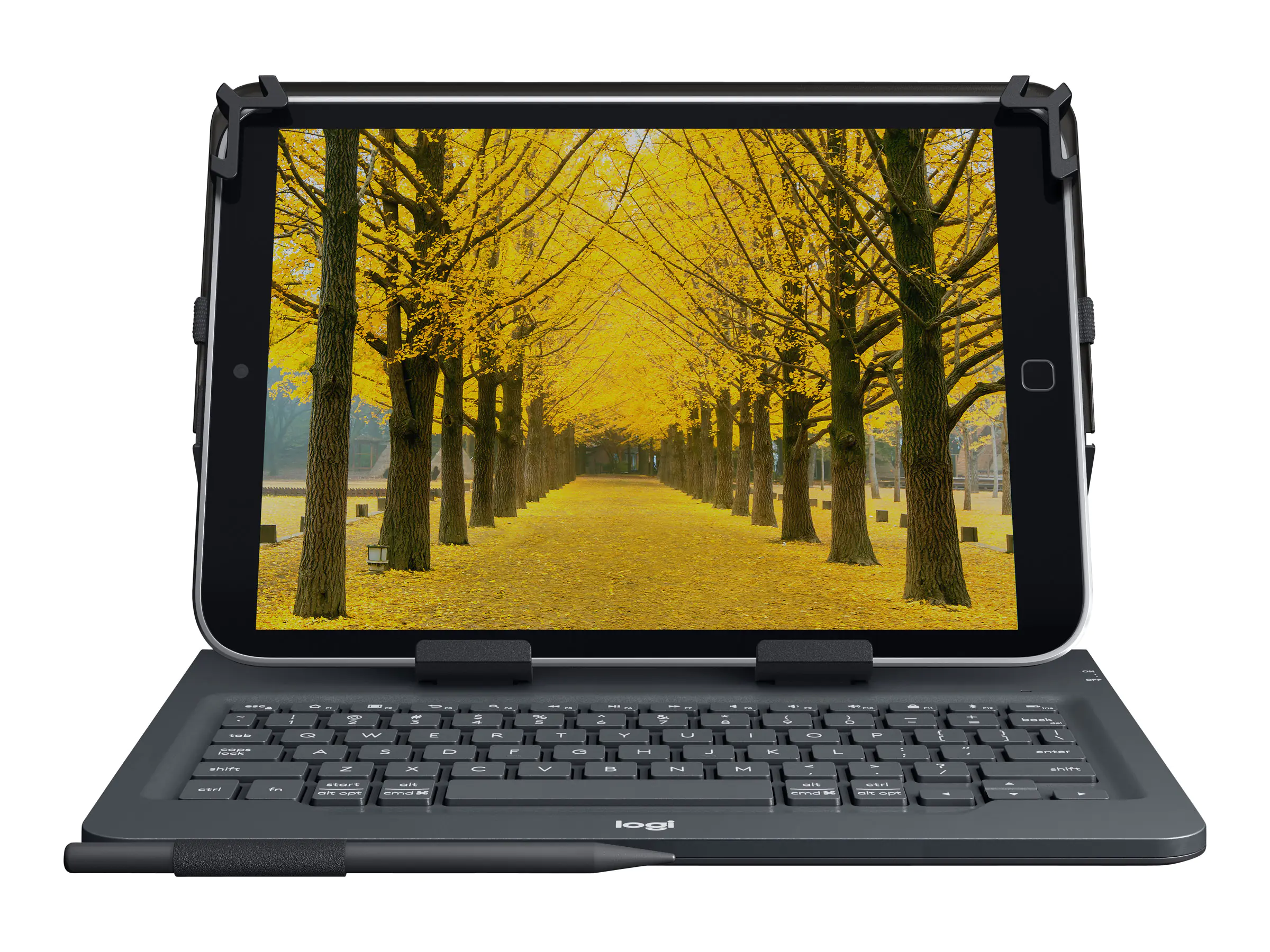 Logitech Universal - Tastatur und Foliohülle - kabellos - Bluetooth 3.0 - QWERTY - GB