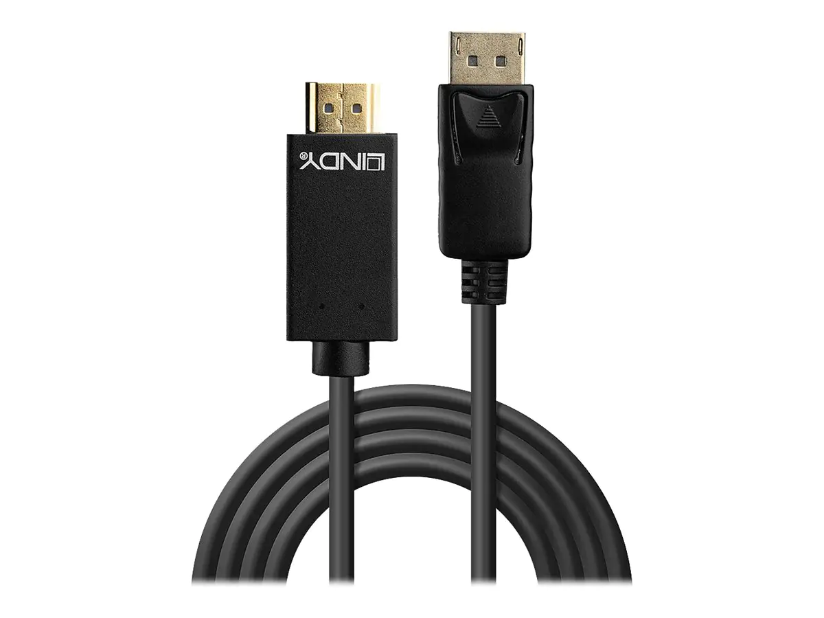 Lindy - Video- / Audiokabel - DisplayPort (M) bis HDMI (M) - 1 m - 4K Unterstützung Lindy - Video- / Audiokabel - DisplayPort (M) bis HDMI (M) - 1 m - 4K Unterstützung