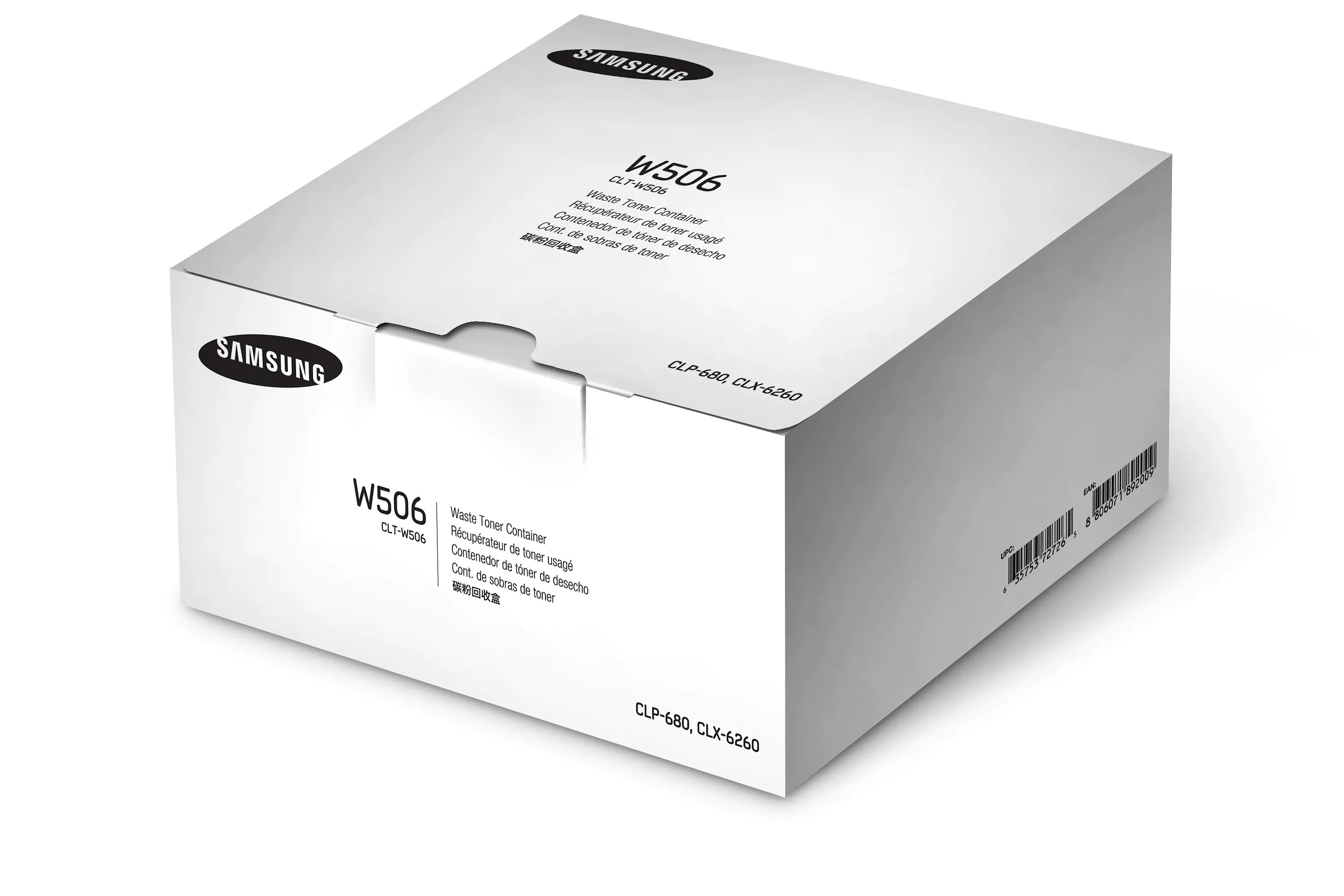 Samsung CLT-W506 - Schwarz, Gelb, Cyan, Magenta - Tonersammler - für Samsung CLP-680, CLX-6260; ProXpress SL-C4010, SL-C4062 Samsung CLT-W506 - Schwarz, Gelb, Cyan, Magenta - Tonersammler - für Samsung CLP-680, CLX-6260; ProXpress SL-C4010, SL-C4062