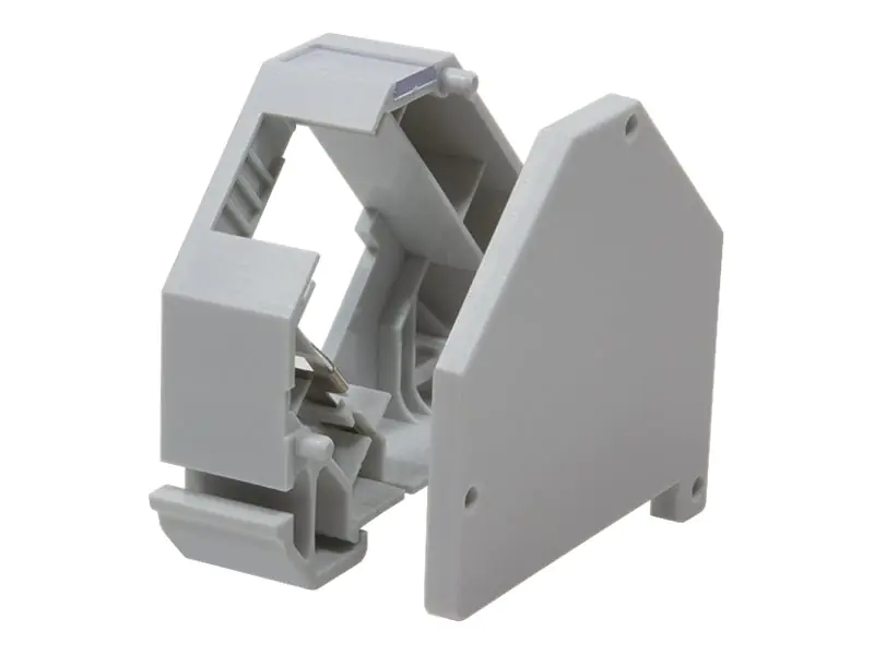 LogiLink - Keystone Jack-DIN-Adapter für Schienenmontage - RJ-45 - Hellgrau
