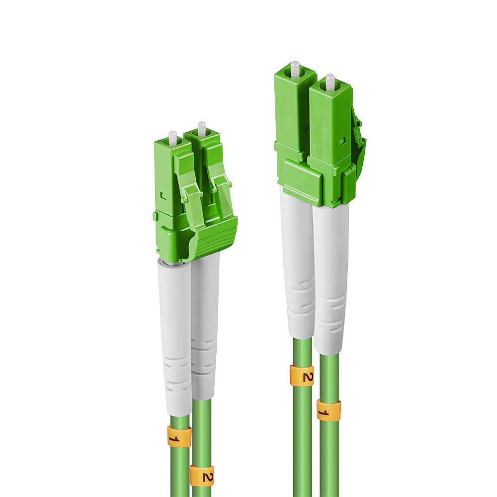 Lindy - Patch-Kabel - LC Multi-Mode (M) zu LC Multi-Mode (M) - 10 m - 4 mm - Glasfaser - Duplex - 50/125 Mikrometer - OM5 - halogenfrei, rund - hellgrün