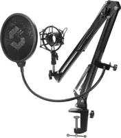 SPEEDLINK VOLITY Streaming Accessory Set - Befestigungskit (Klammer, Schwenkarm, Shockmount) - für Mikrofon - Schwarz - Tischmontage