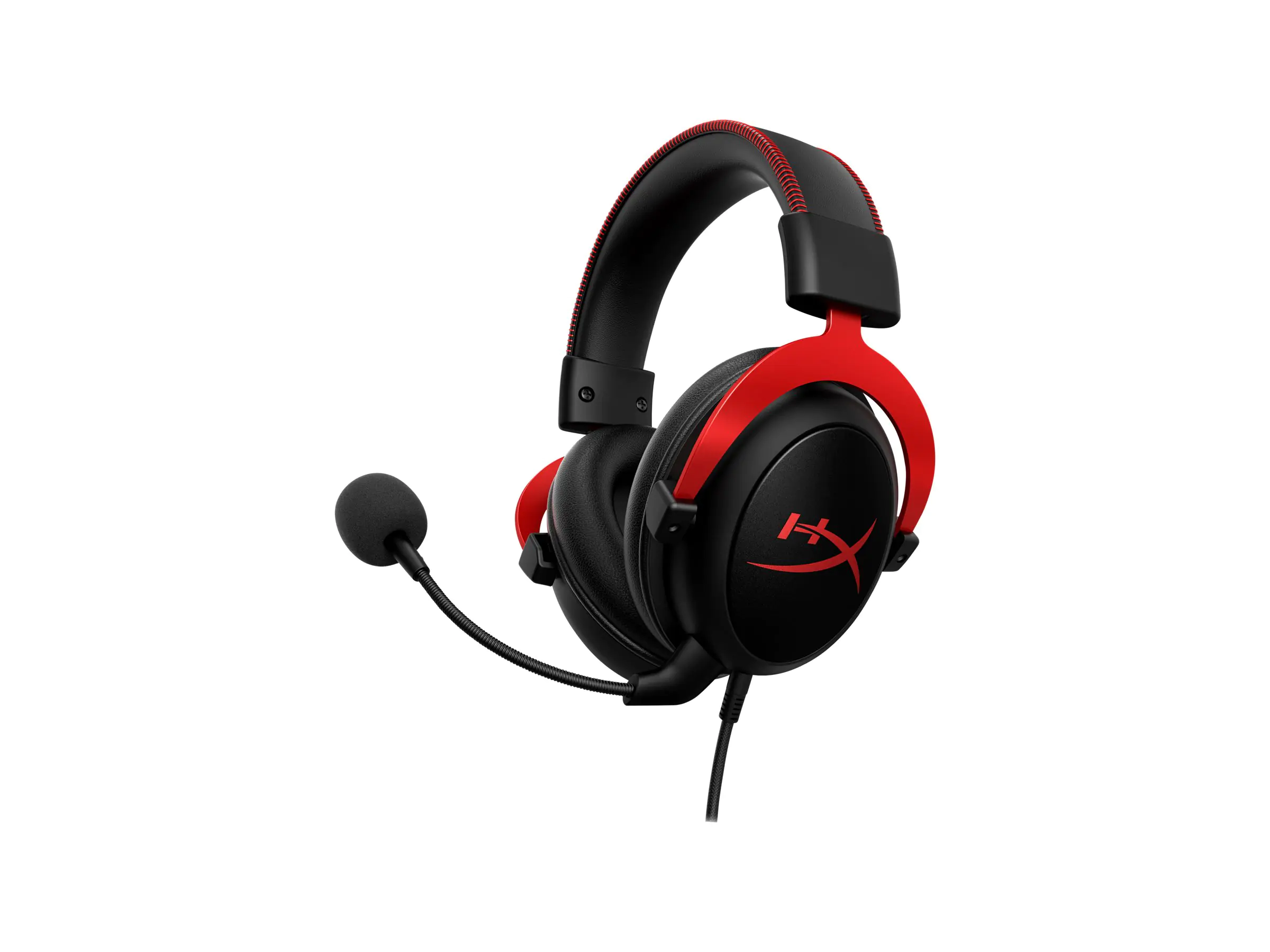 HyperX Cloud II Gaming - Headset - 7.1-Kanal - ohrumschließend - kabelgebunden - USB, 3,5 mm Stecker - Schwarz, Rot - für Victus by HP Laptop 15, 16; Laptop 14, 15, 17; Pavilion x360 Laptop; Pro 290 G9