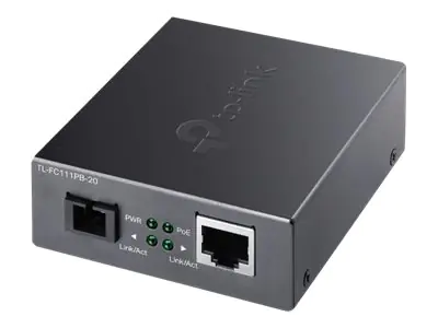TP-LINK TL-FC111PB-20 V2 - Medienkonverter - 100Mb LAN - 10Base-T, 100Base-TX, WDM - SC Single-Modus / RJ-45 - bis zu 20 km - 1550 (RX)
