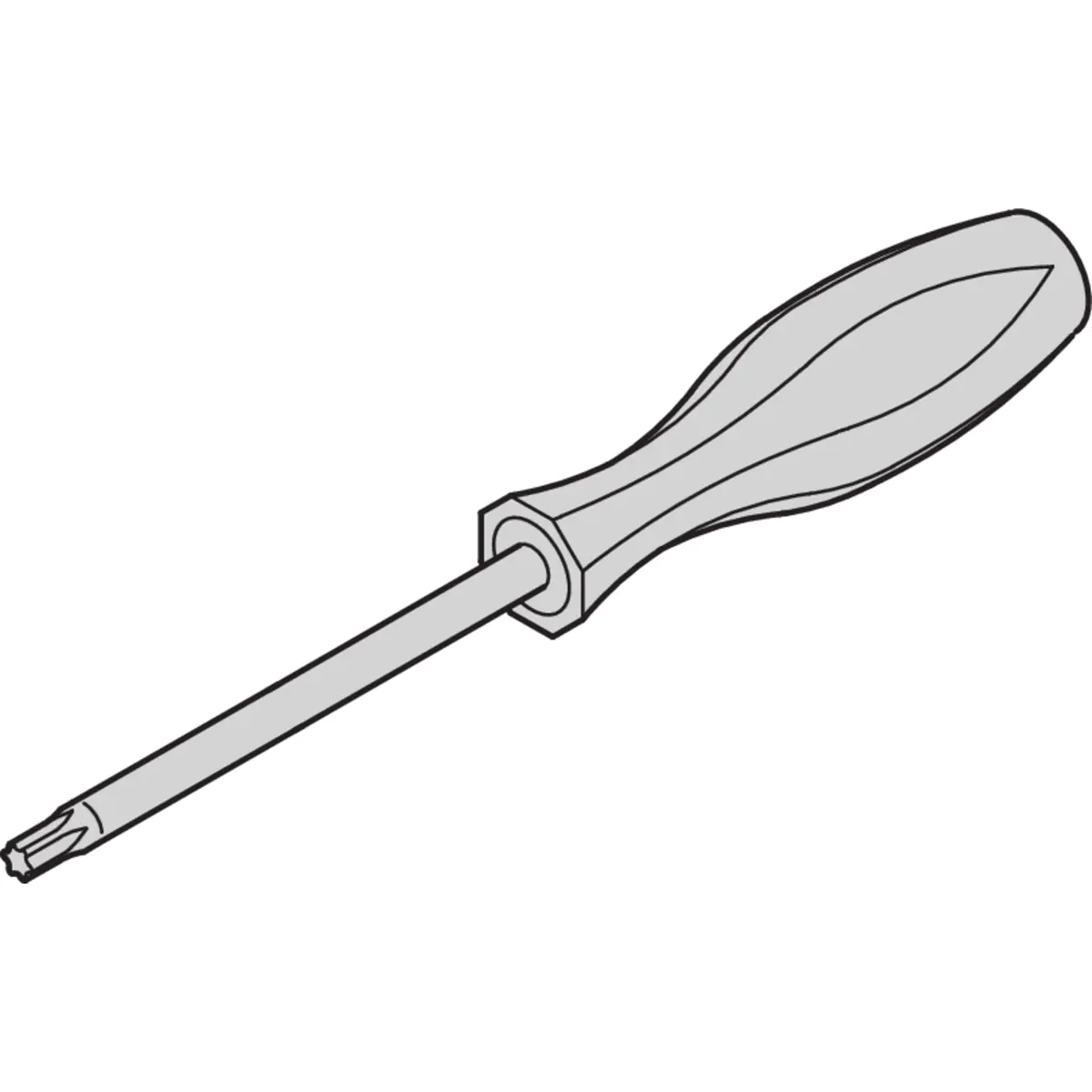 SCHROFF 64560026 Sechsrund-Schraubendreher Groesse Schraubendreher T 8 Klingenlänge 60 mm 1