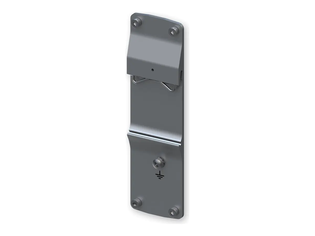Teltonika TSW1 - DIN Schienenpanel - hinten, mit DIN-Schienenhalter