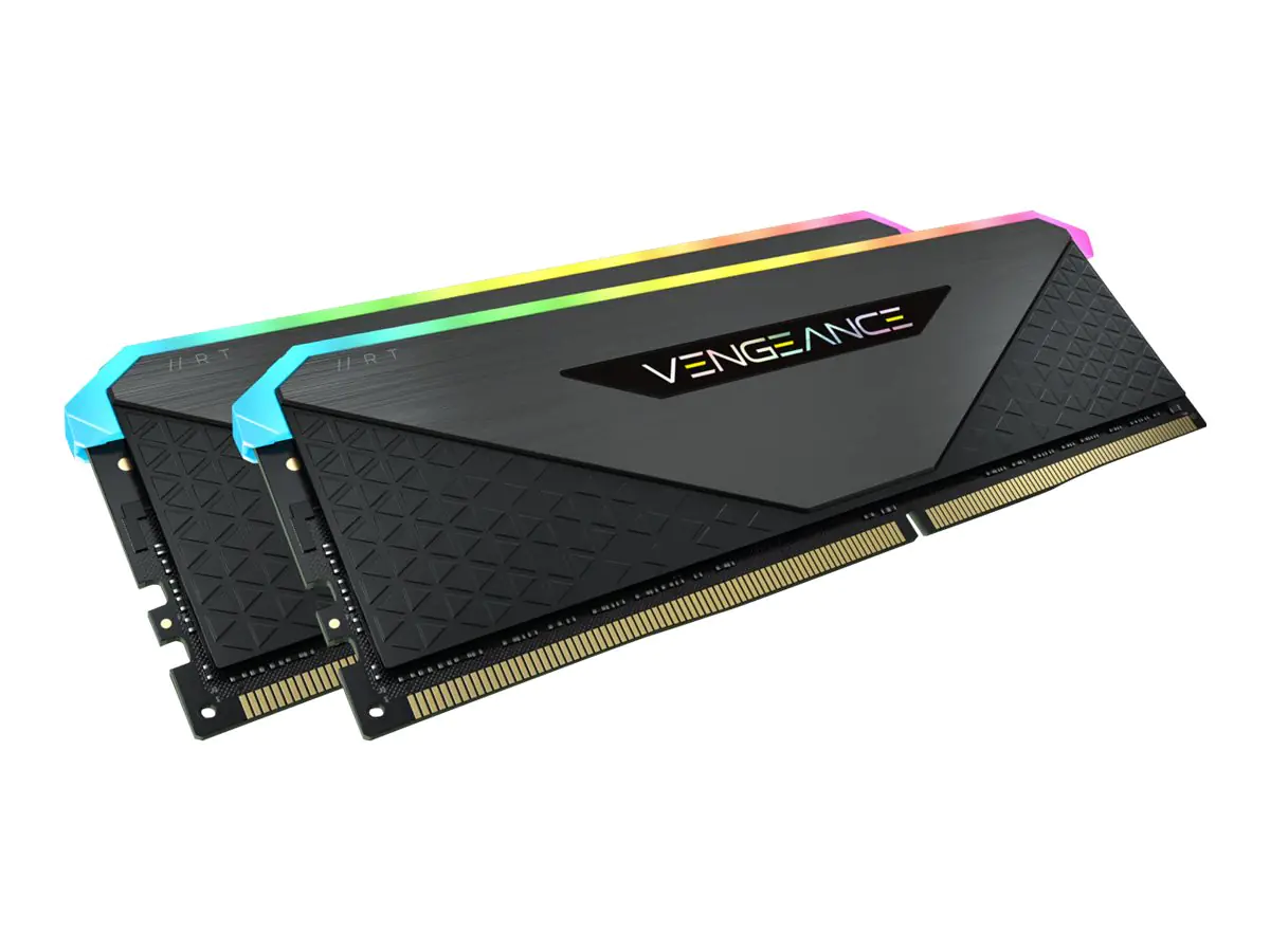 CORSAIR Vengeance RGB RT - DDR4 - Kit - 64 GB: 2 x 32 GB - DIMM 288-PIN - 3200 MHz / PC4-25600 - CL16 - 1.35 V - ungepuffert - non-ECC - Schwarz