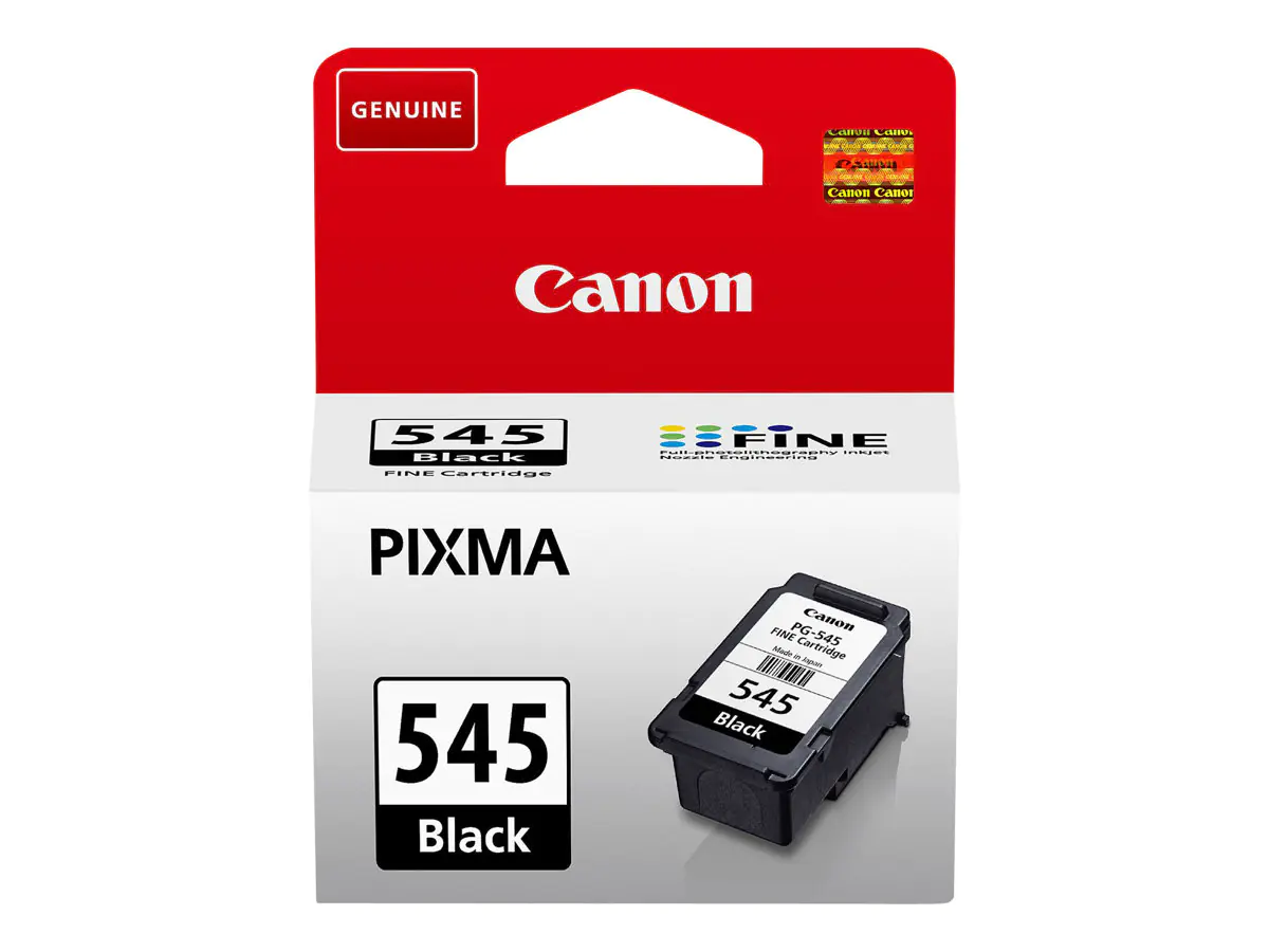 Canon PG-545 - 8 ml - Schwarz - original - Blister mit Diebstahlsicherung - Tintenpatrone - für PIXMA TR4551, TR4650, TR4651, TS3350, TS3351, TS3352, TS3355, TS3450, TS3451, TS3452