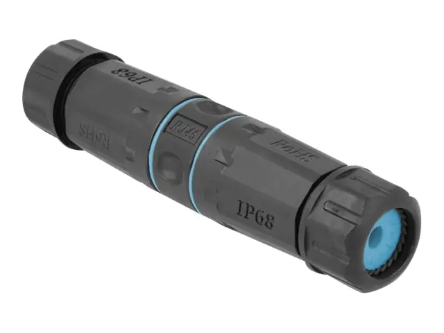 Delock - Netzwerkkoppler - RJ-45 (W) zu RJ-45 (W) - STP - CAT 6a - Schwarz, Blau