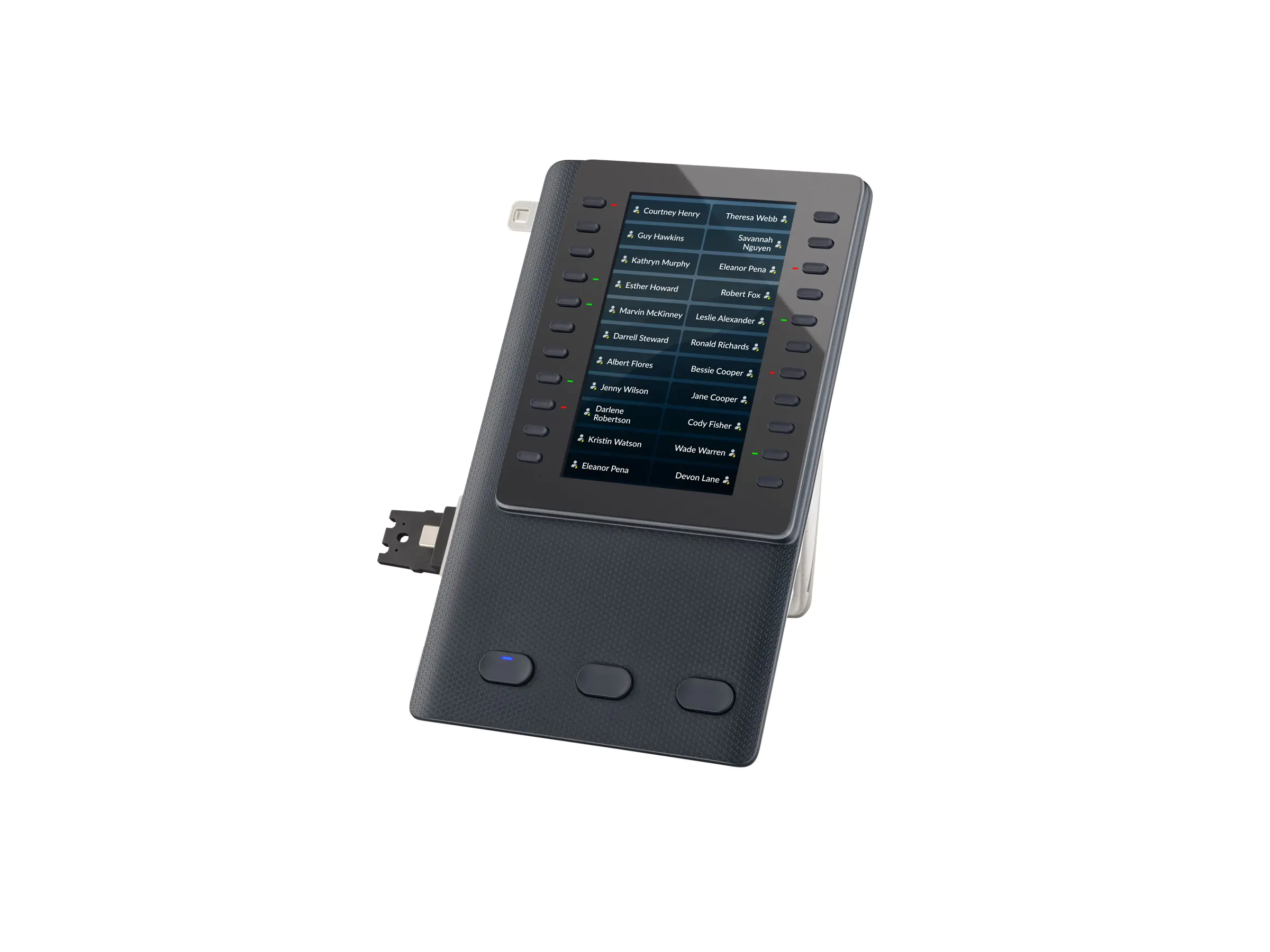 Poly Edge E Expansion Module - Funktionstasten-Erweiterungsmodul für VoIP-Telefon - 22 multifunktionale Leitungstasten - für Poly Edge E400, E500