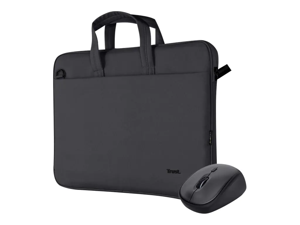 Trust Bologna - Notebook-Tasche - 40.6 cm (16") - Schwarz - mit Funkmaus